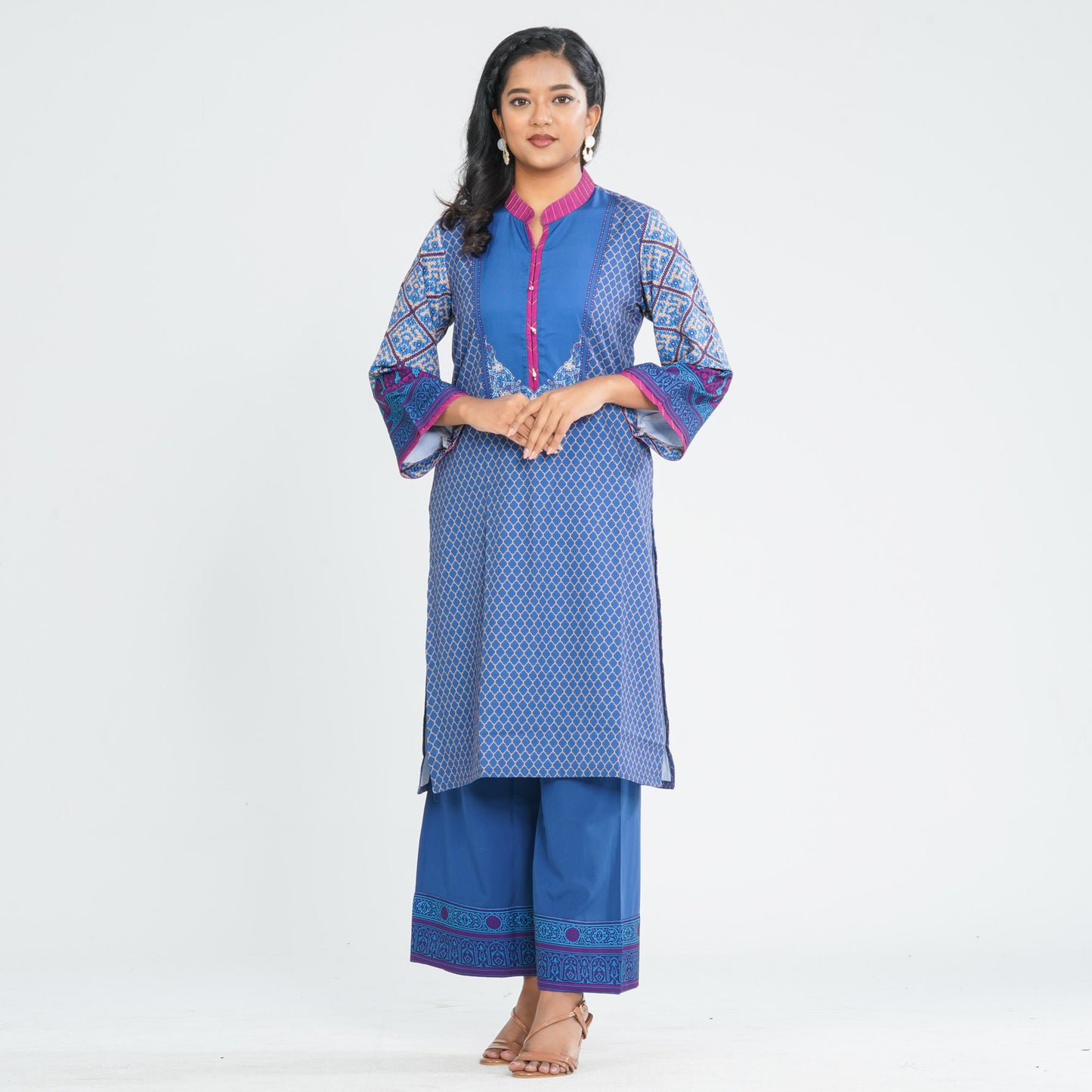 Women's Blended Silk Two Piece Set