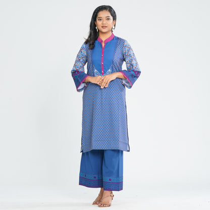 Women's Blended Silk Two Piece Set