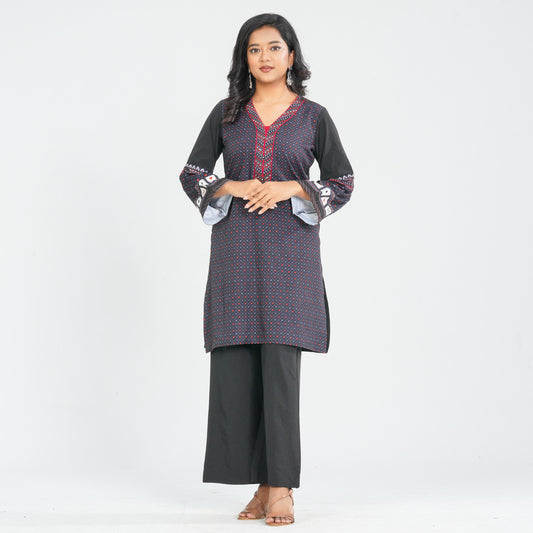 Women's Blended Silk Two Piece Set