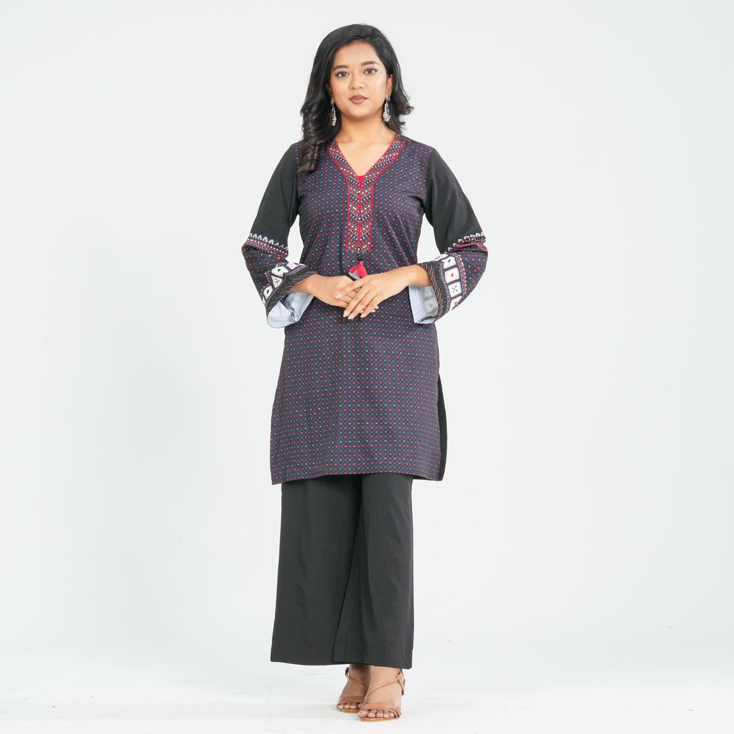 Women's Blended Silk Two Piece Set