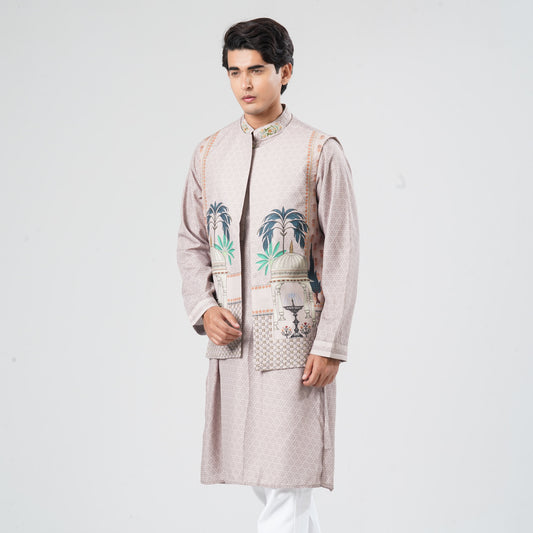 Men's Blended Cotton Two Piece Set