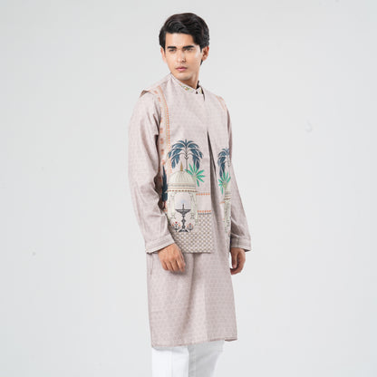 Men's Blended Cotton Two Piece Set