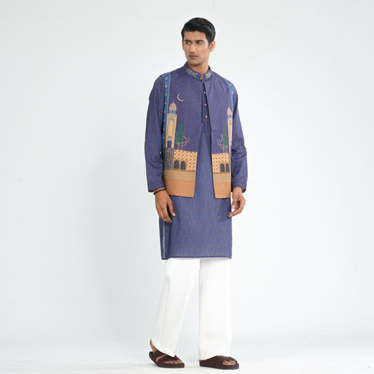Men's Blended Cotton Two Piece Set