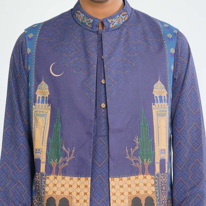 Men's Blended Cotton Two Piece Set