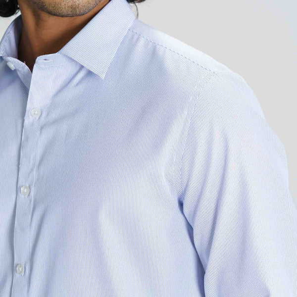 Mens Blue Formal Shirt