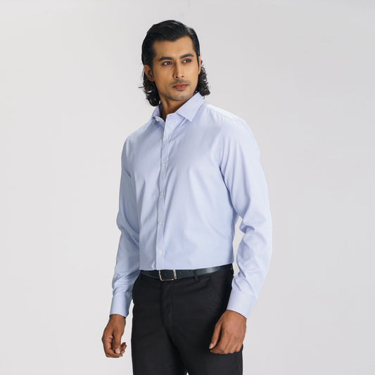 Mens Blue Formal Shirt