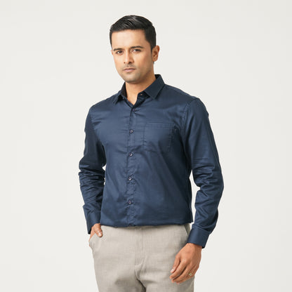 Men’s Satin Lycra Formal Shirt