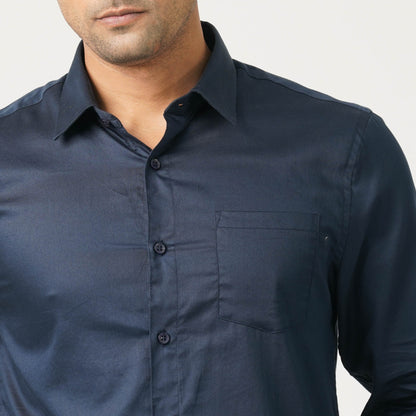 Men’s Satin Lycra Formal Shirt