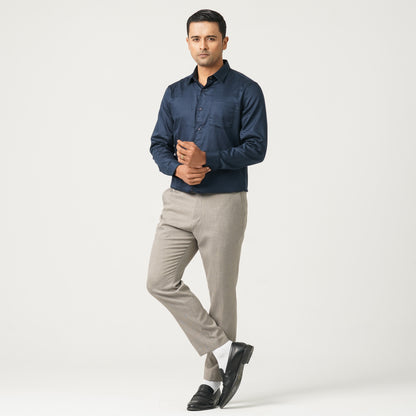 Men’s Satin Lycra Formal Shirt