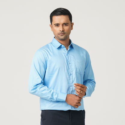 Men’s Satin Lycra Formal Shirt