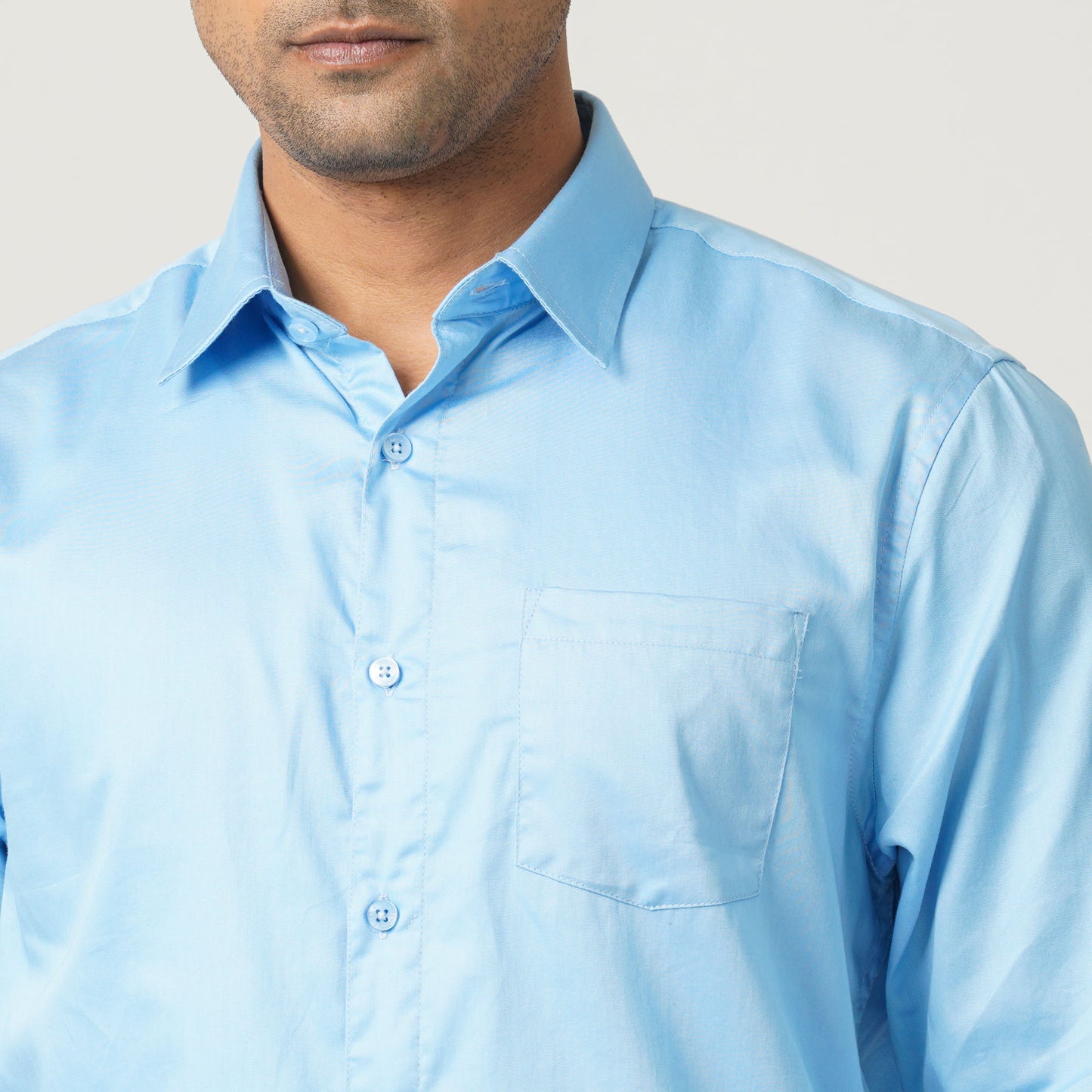 Men’s Satin Lycra Formal Shirt