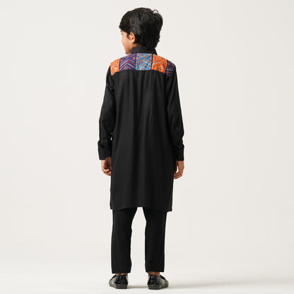 Boys Black Kabli