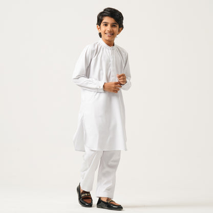 Boys White Kabli