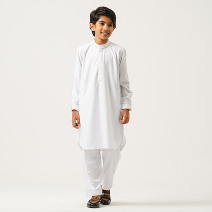 Boys White Kabli
