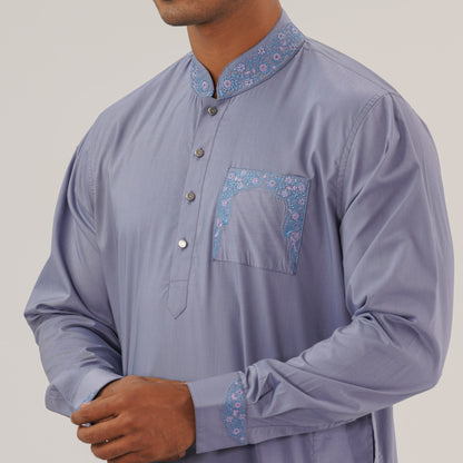 Mens Embroidered Kabli Set