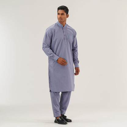 Mens Embroidered Kabli Set