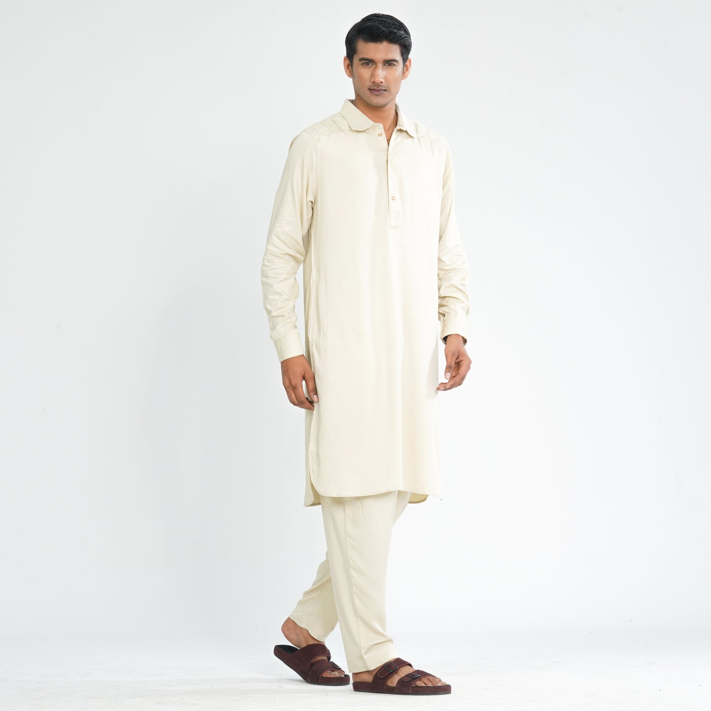 Men's Linen Kabli Set
