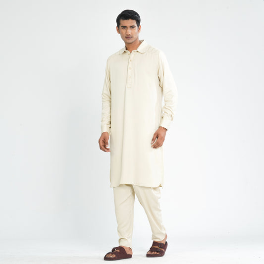 Men's Linen Kabli Set