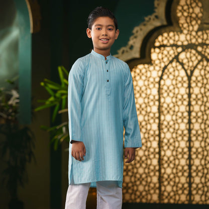 Boys Sky-Blue Panjabi