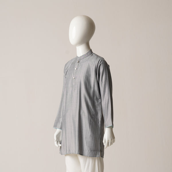 BOYS BASIC PANJABI -GREY