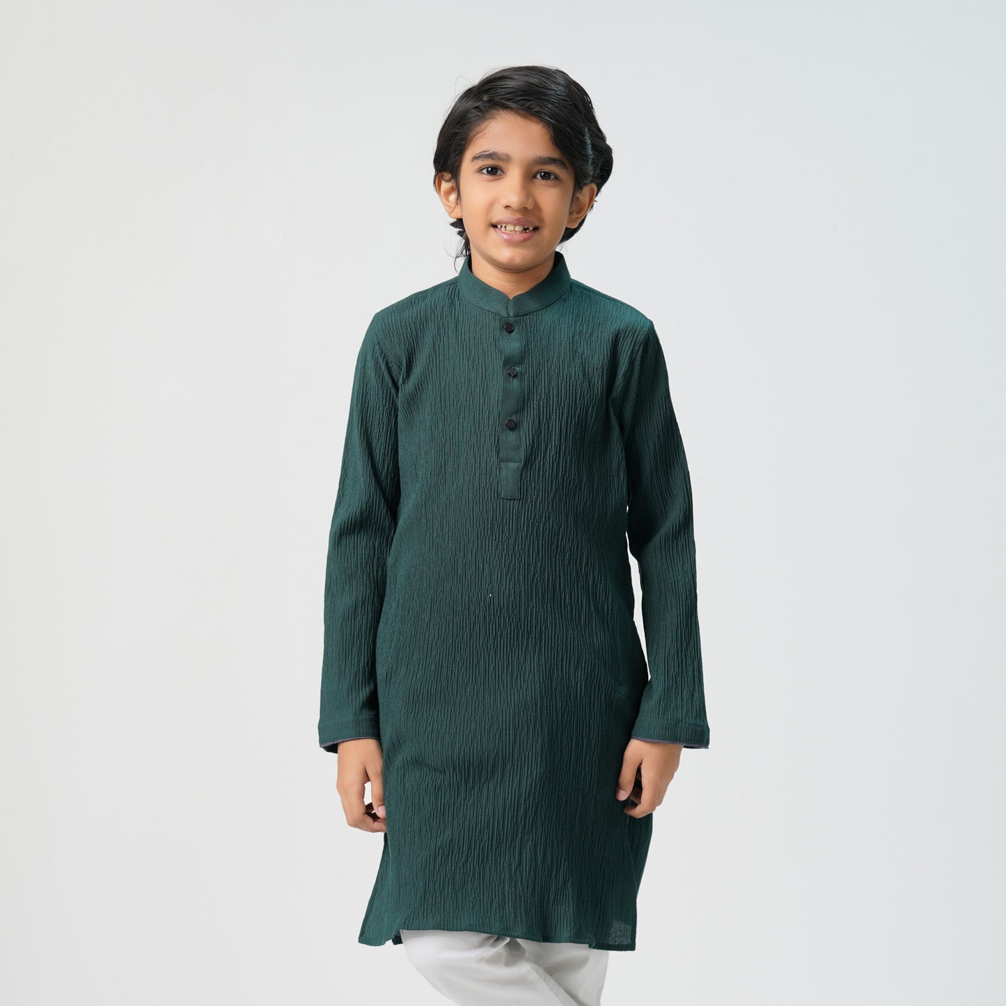 Boys Basic Deep Green Panjabi