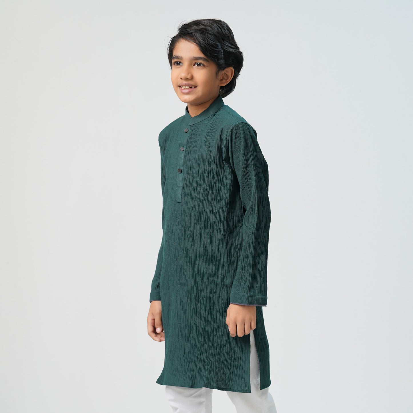 Boys Basic Deep Green Panjabi