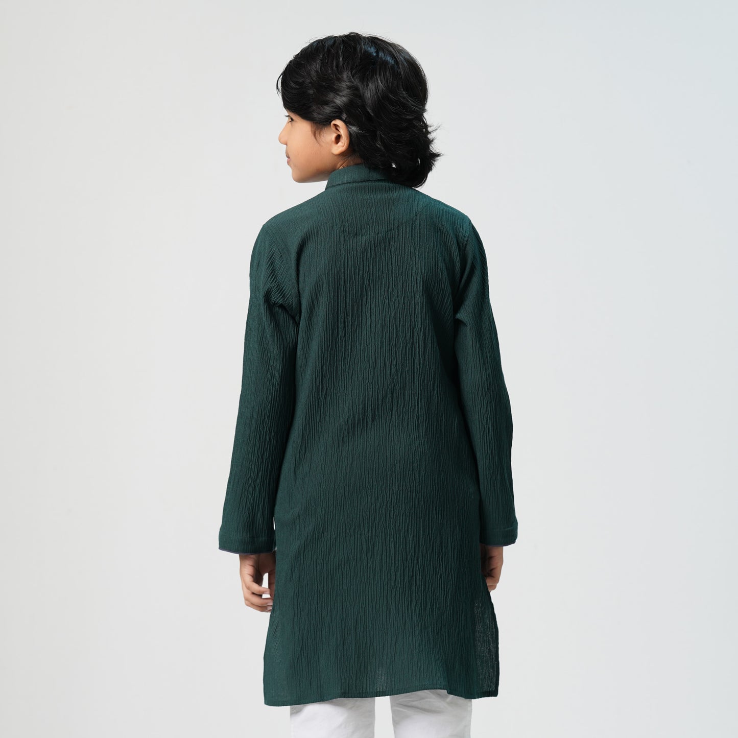 Boys Basic Deep Green Panjabi