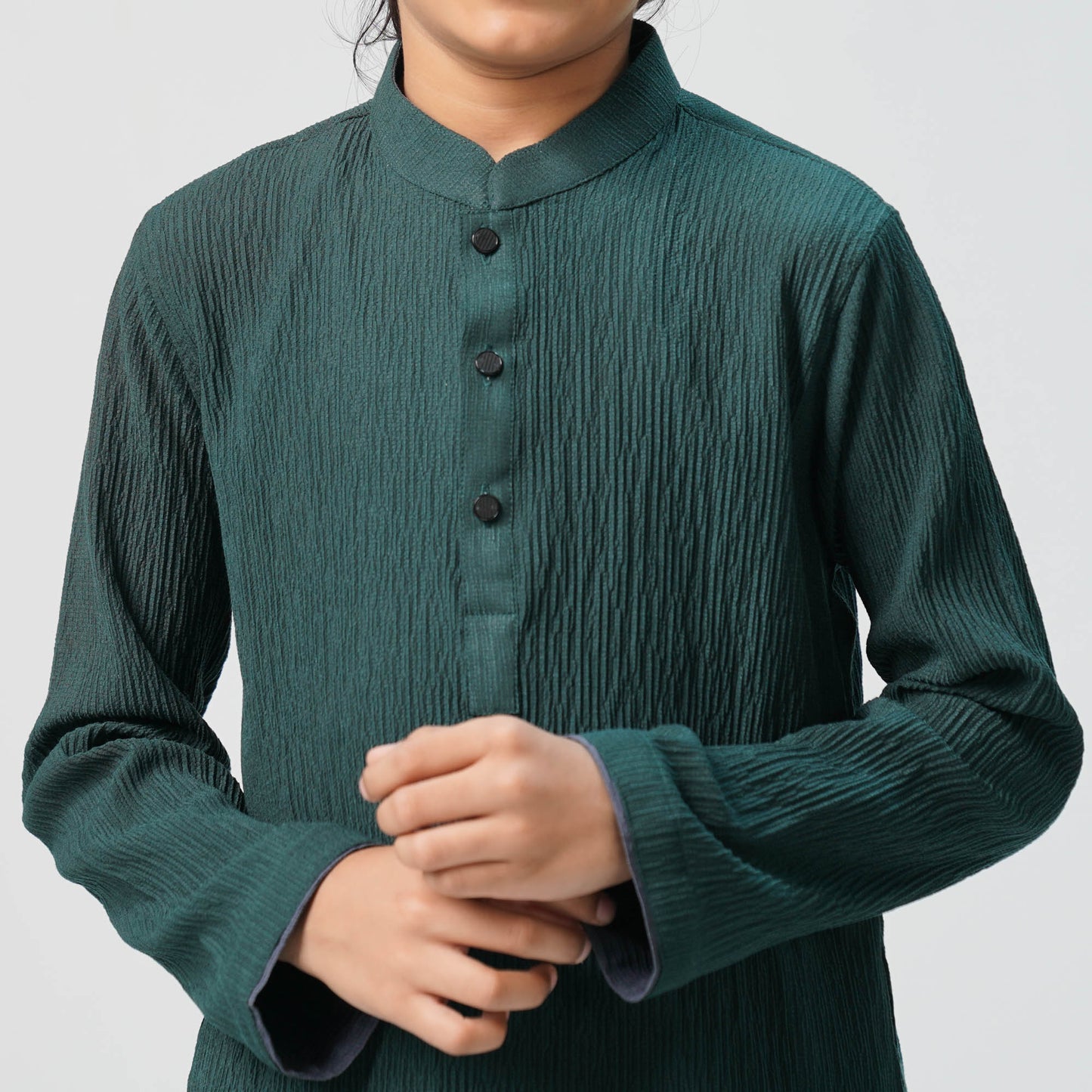 Boys Basic Deep Green Panjabi