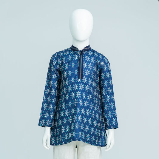 Boys Basic Teal Panjabi