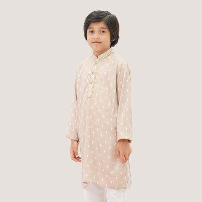 Boys' Beige Panjabi