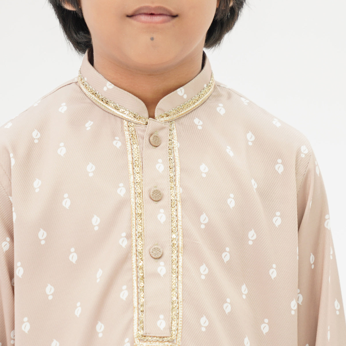 Boys' Beige Panjabi