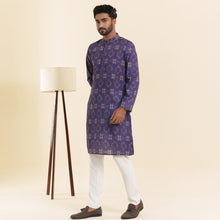 Load image into Gallery viewer, Mens Basic Panjabi- Violet Print
