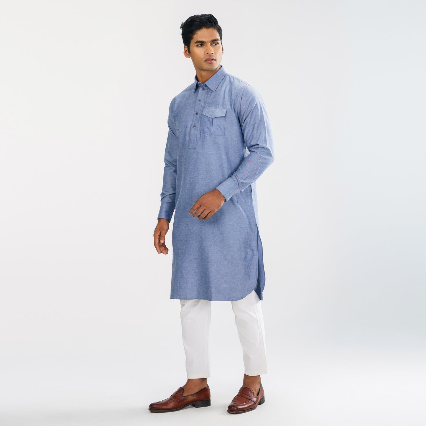 Mens Denim Panjabi