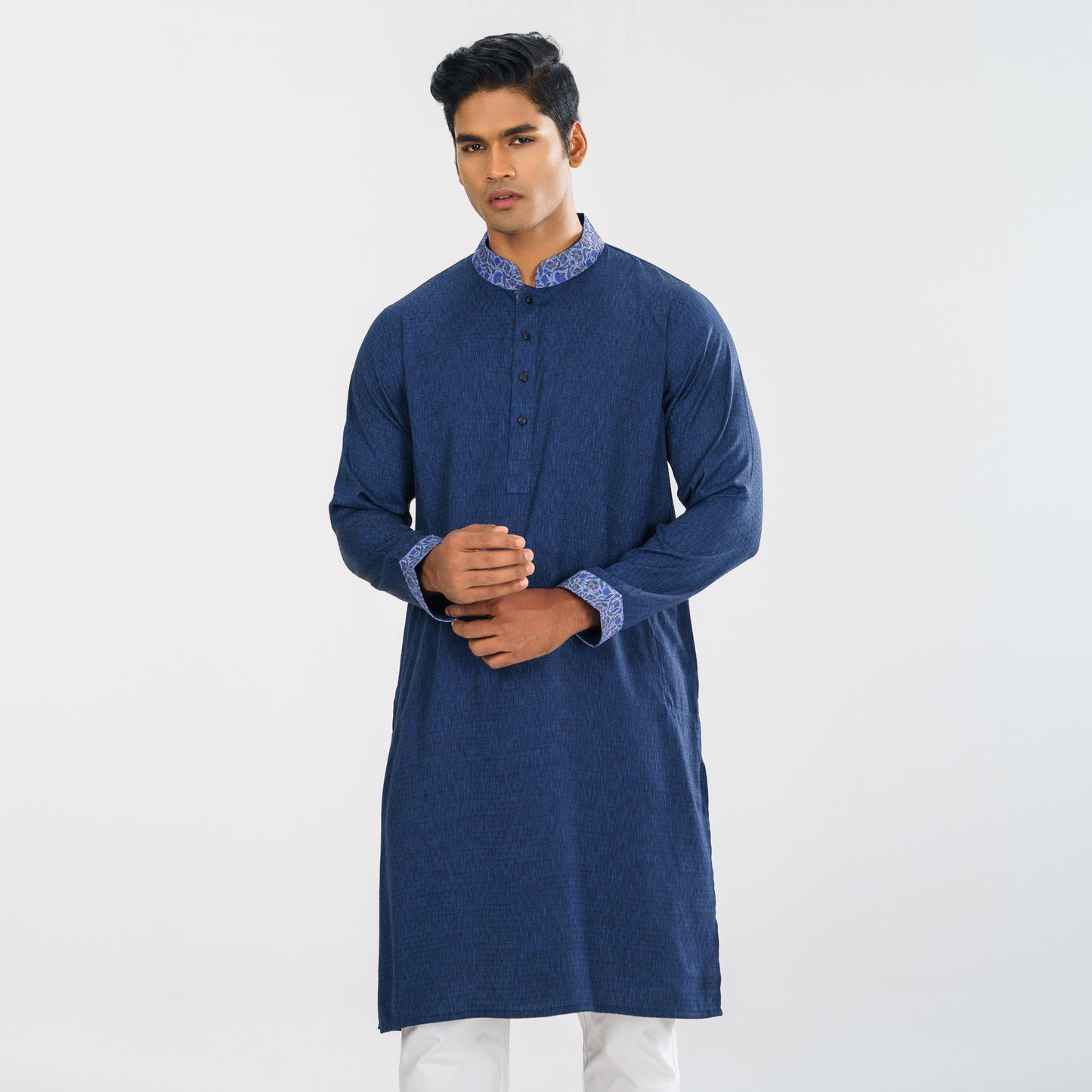 Mens Navy Basic Panjabi