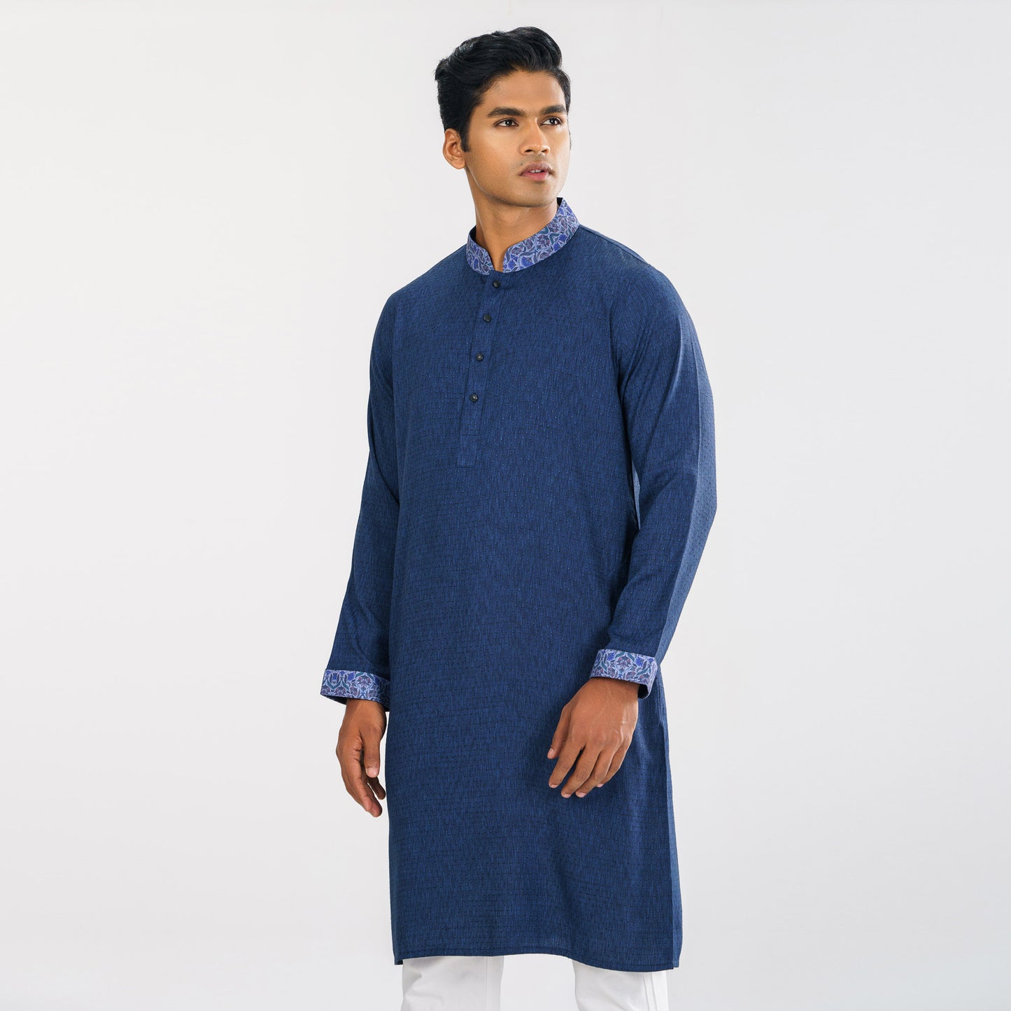 Mens Navy Basic Panjabi