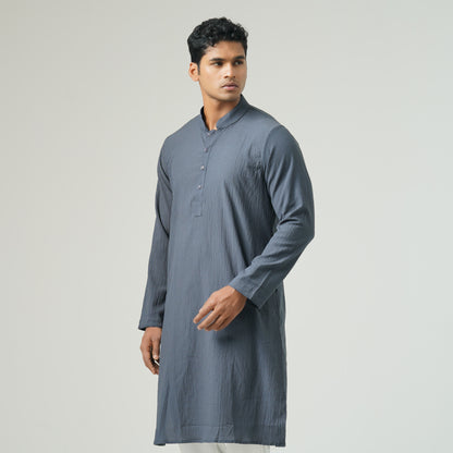 Mens Basic Grey Panjabi