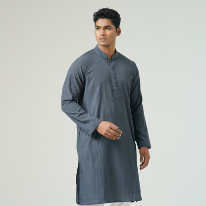 Mens Basic Grey Panjabi