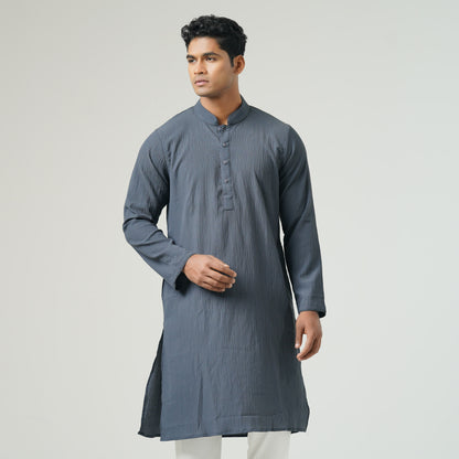 Mens Basic Grey Panjabi