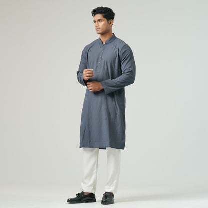 Mens Basic Grey Panjabi