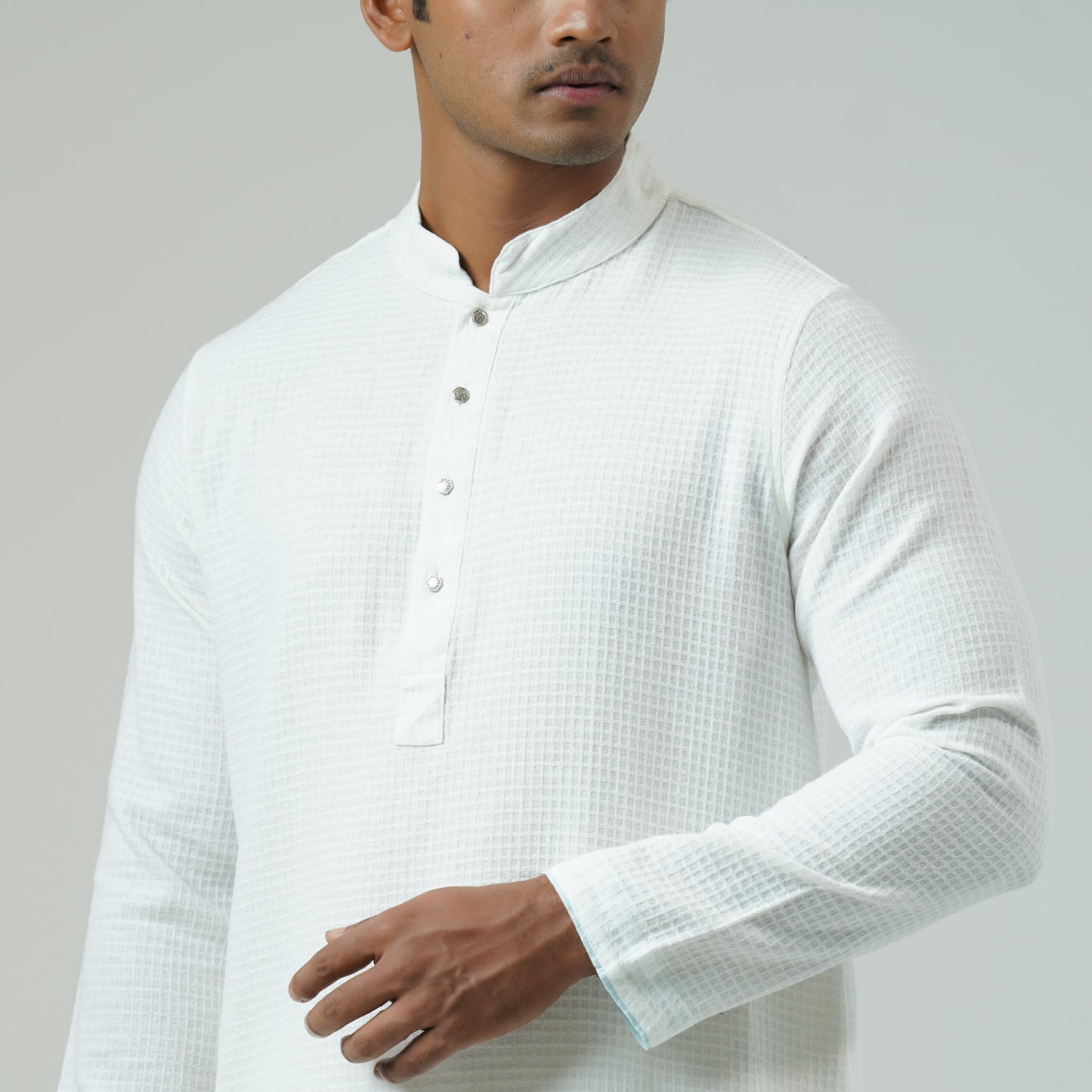 Mens White Panjabi