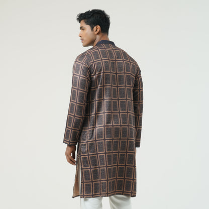 Mens Navy Basic Panjabi