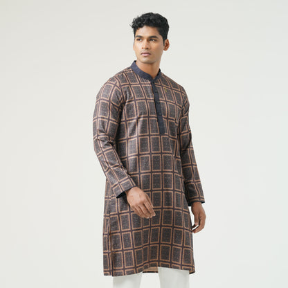 Mens Navy Basic Panjabi