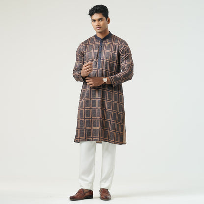 Mens Navy Basic Panjabi