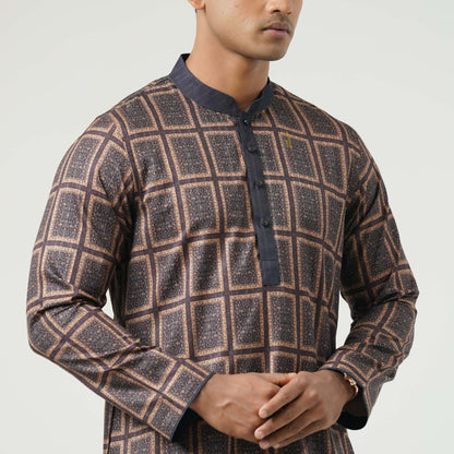Mens Navy Basic Panjabi