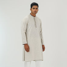 Load image into Gallery viewer, Mens Cream Slim Fit Panjabi
