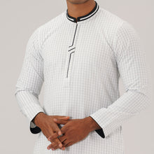 Load image into Gallery viewer, Mens White Slim Fit Panjabi
