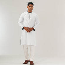 Load image into Gallery viewer, Mens White Slim Fit Panjabi
