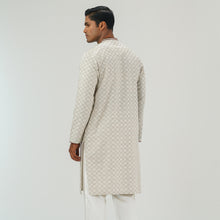 Load image into Gallery viewer, Mens Cream Slim Fit Panjabi
