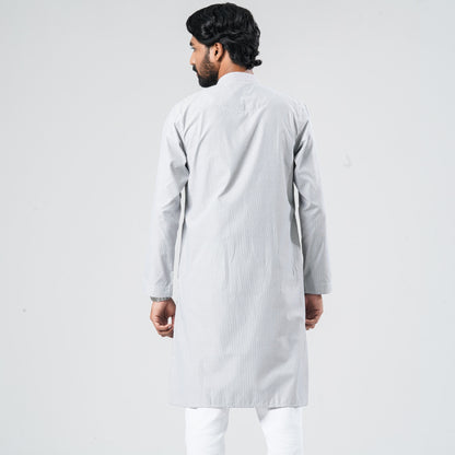 Men's Navy Shirting Panjabi