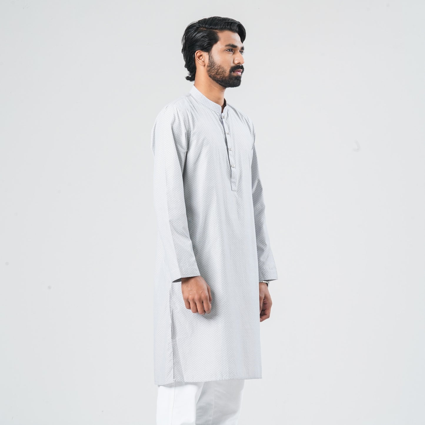 Men's Navy Shirting Panjabi